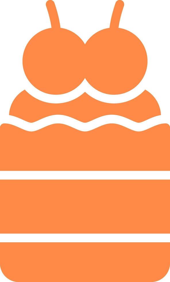 Cupcake Creative Icon Design vector