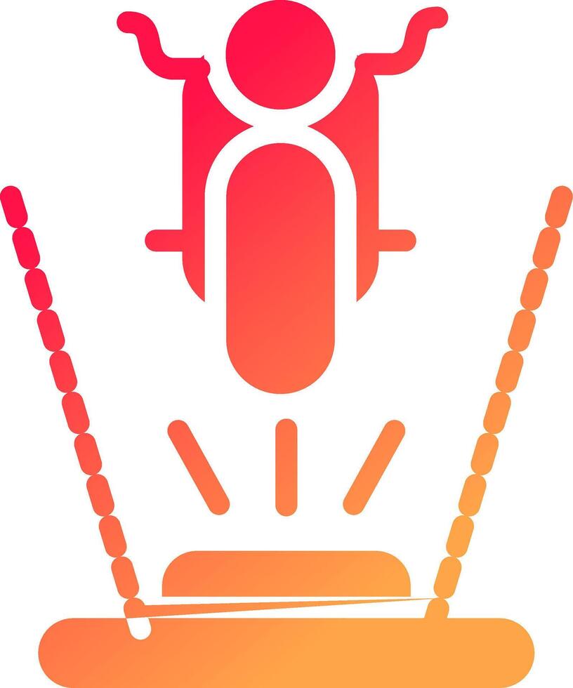 Ar Motorbike Riding Creative Icon Design vector