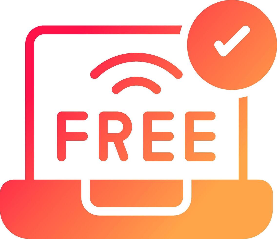 Free Wifi Creative Icon Design vector