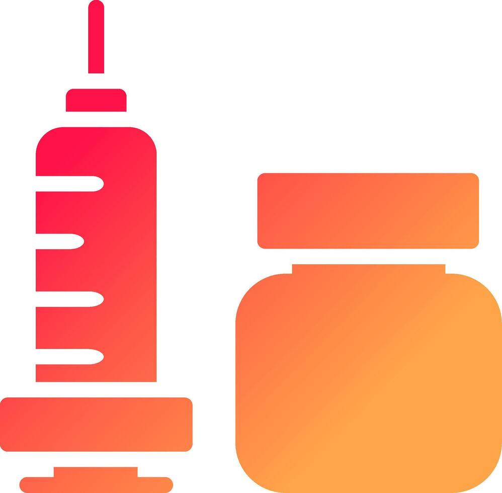 Vaccine Creative Icon Design vector