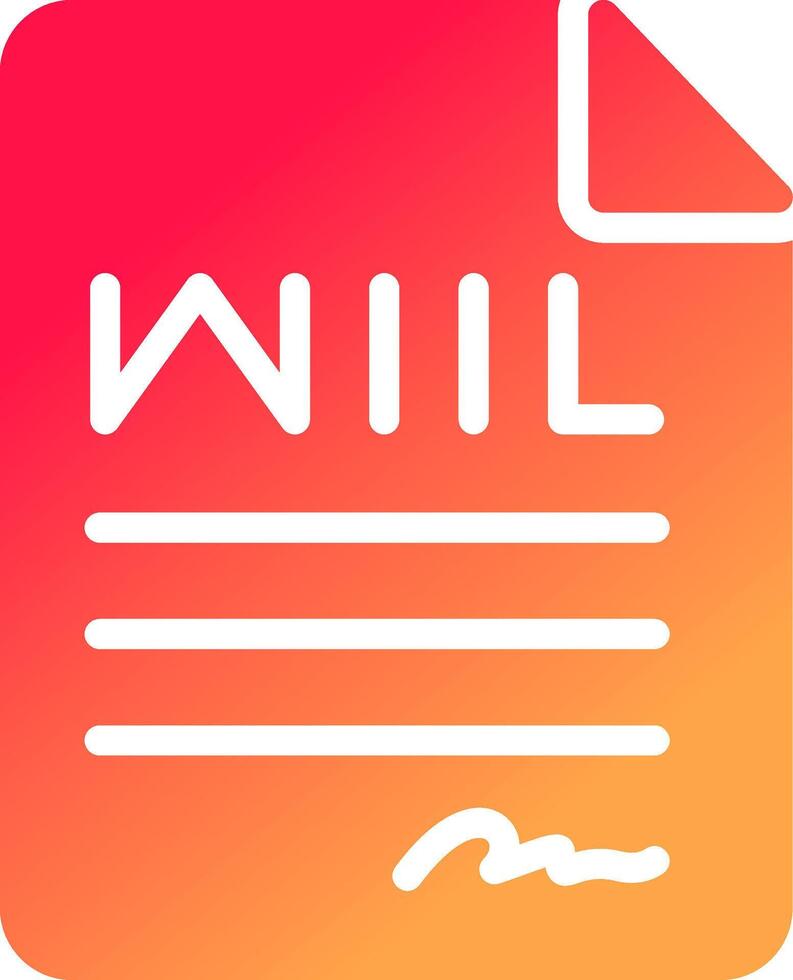 Last Will Creative Icon Design vector