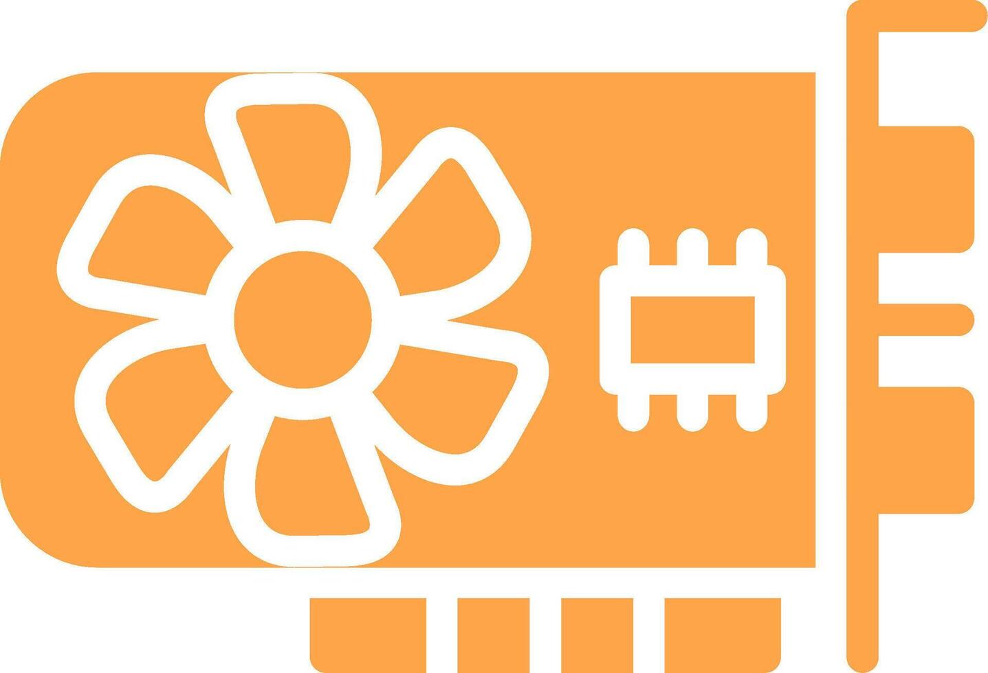 Graphic Card Creative Icon Design vector