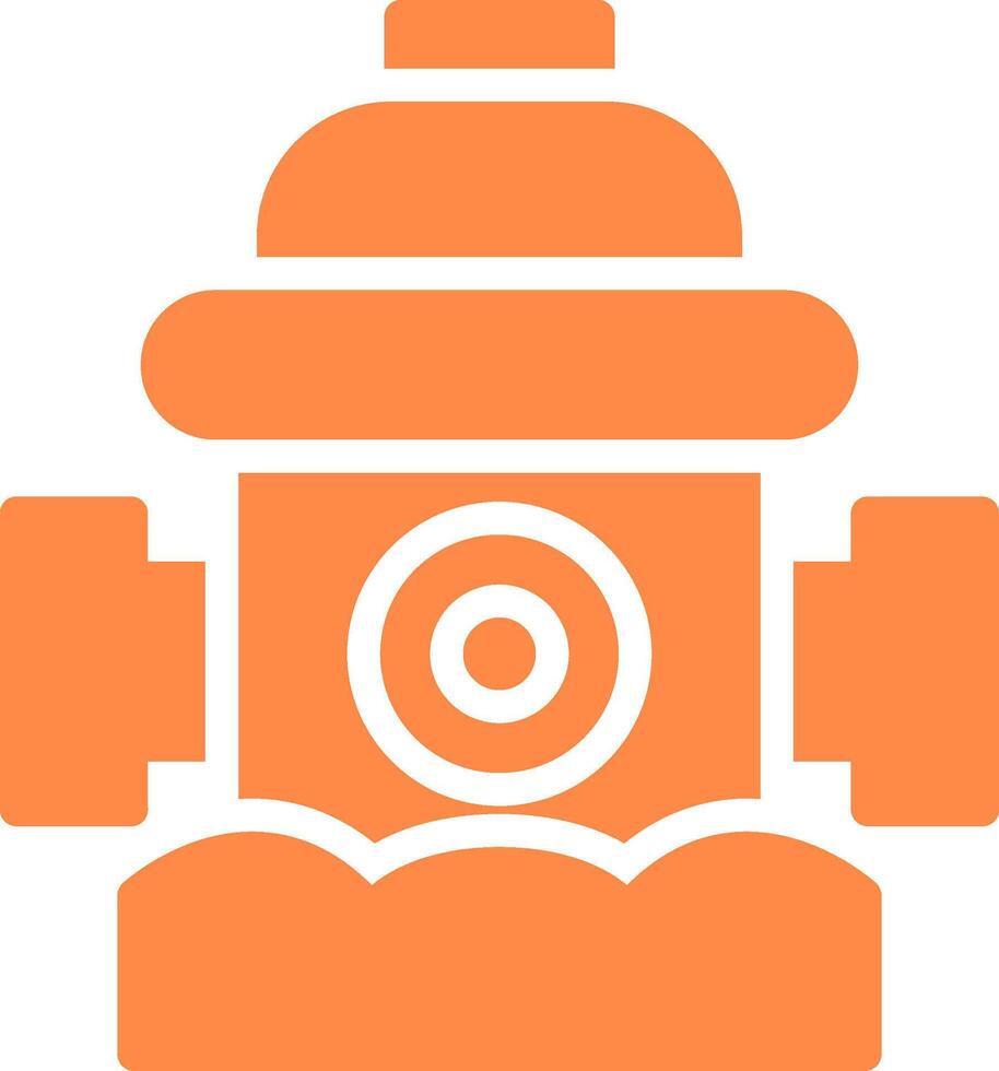 Fire Hydrant Creative Icon Design vector