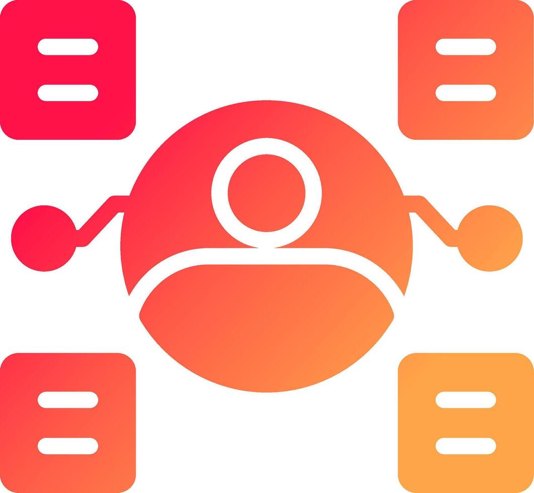 User Predictions Creative Icon Design vector