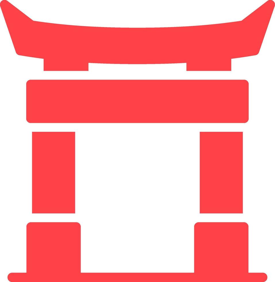 diseño de icono creativo de puerta torii vector