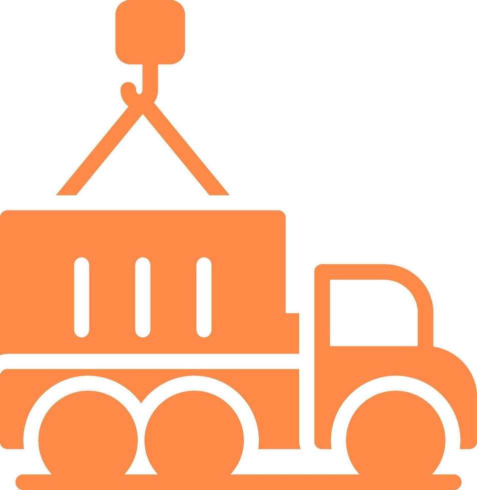 Container Truck Creative Icon Design vector