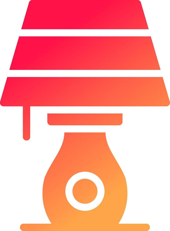 Table Lamp Creative Icon Design vector