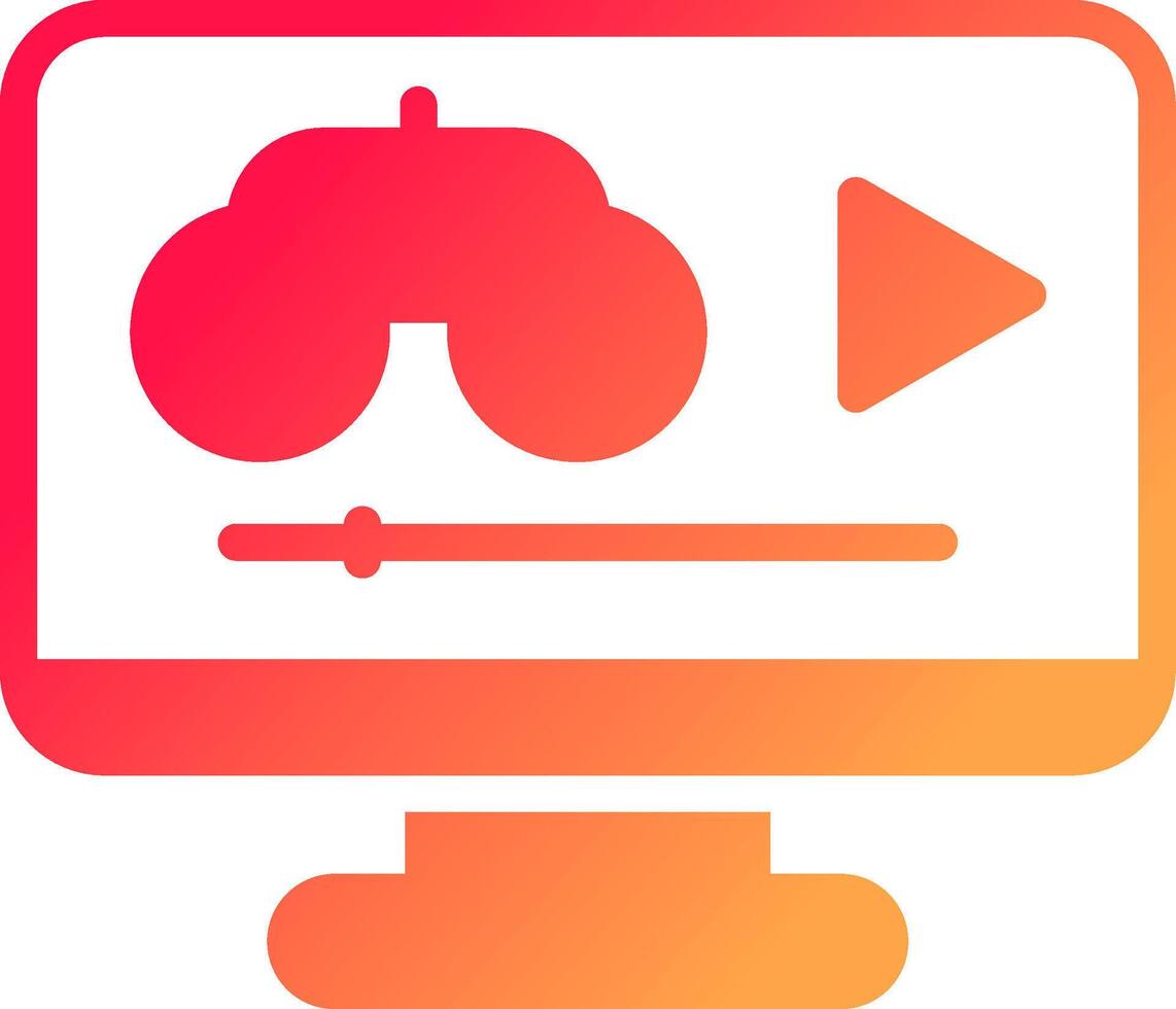 Game Streaming Creative Icon Design vector