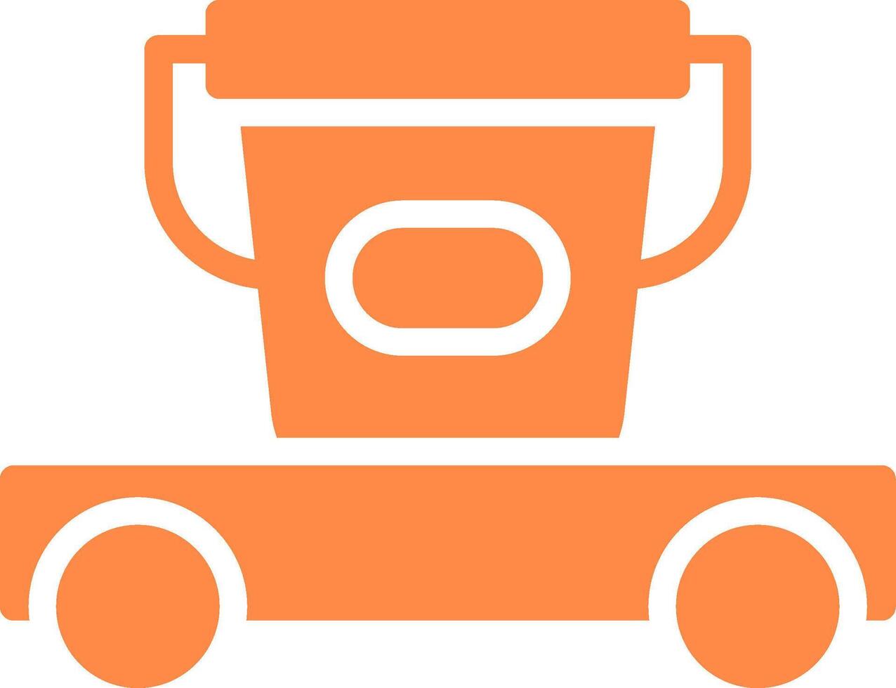 Cleaning Cart Creative Icon Design vector