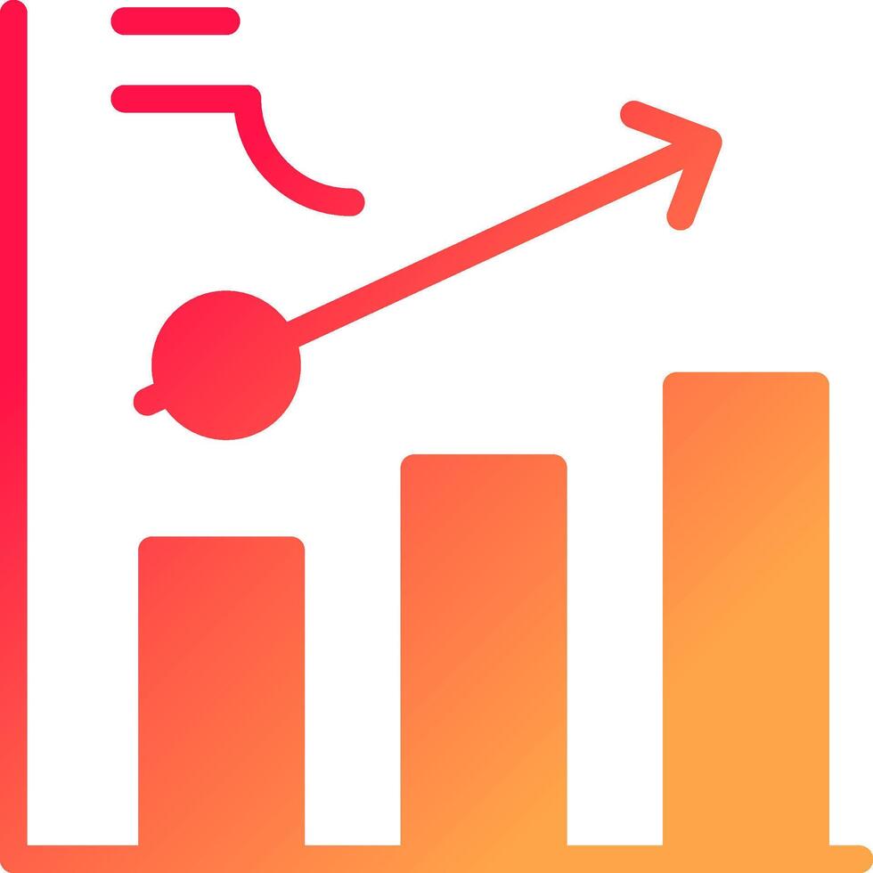 Clustered Bar Creative Icon Design vector