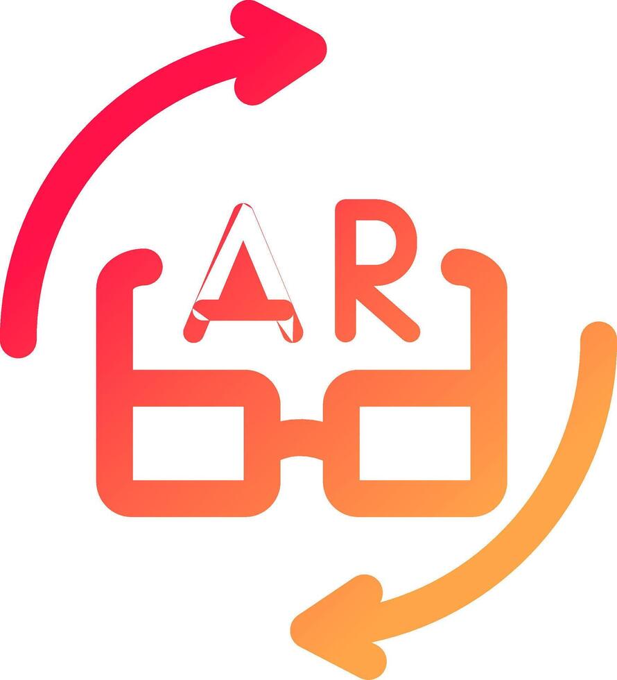 Ar Glasses Creative Icon Design vector