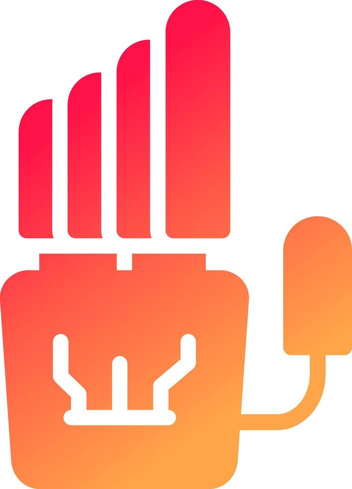 Robot Hand Creative Icon Design vector