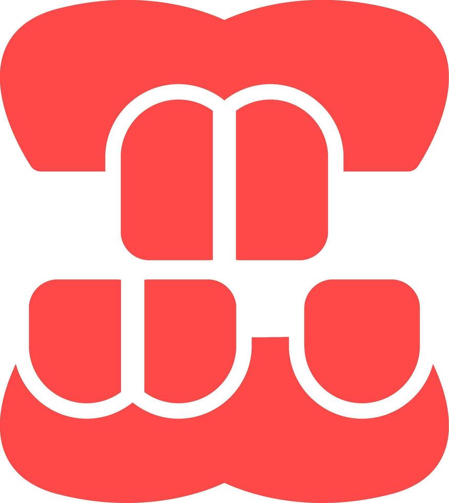 Denture Creative Icon Design vector