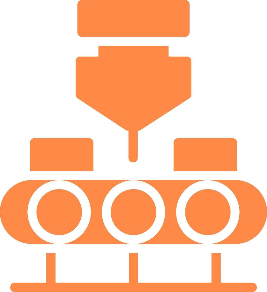 Conveyor Belt Creative Icon Design vector