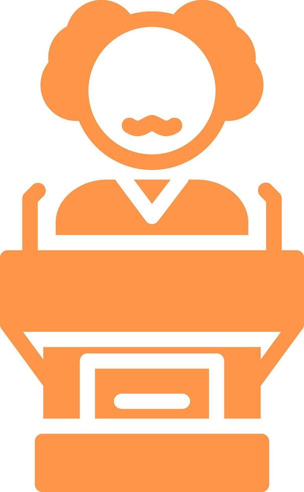Politician Creative Icon Design vector