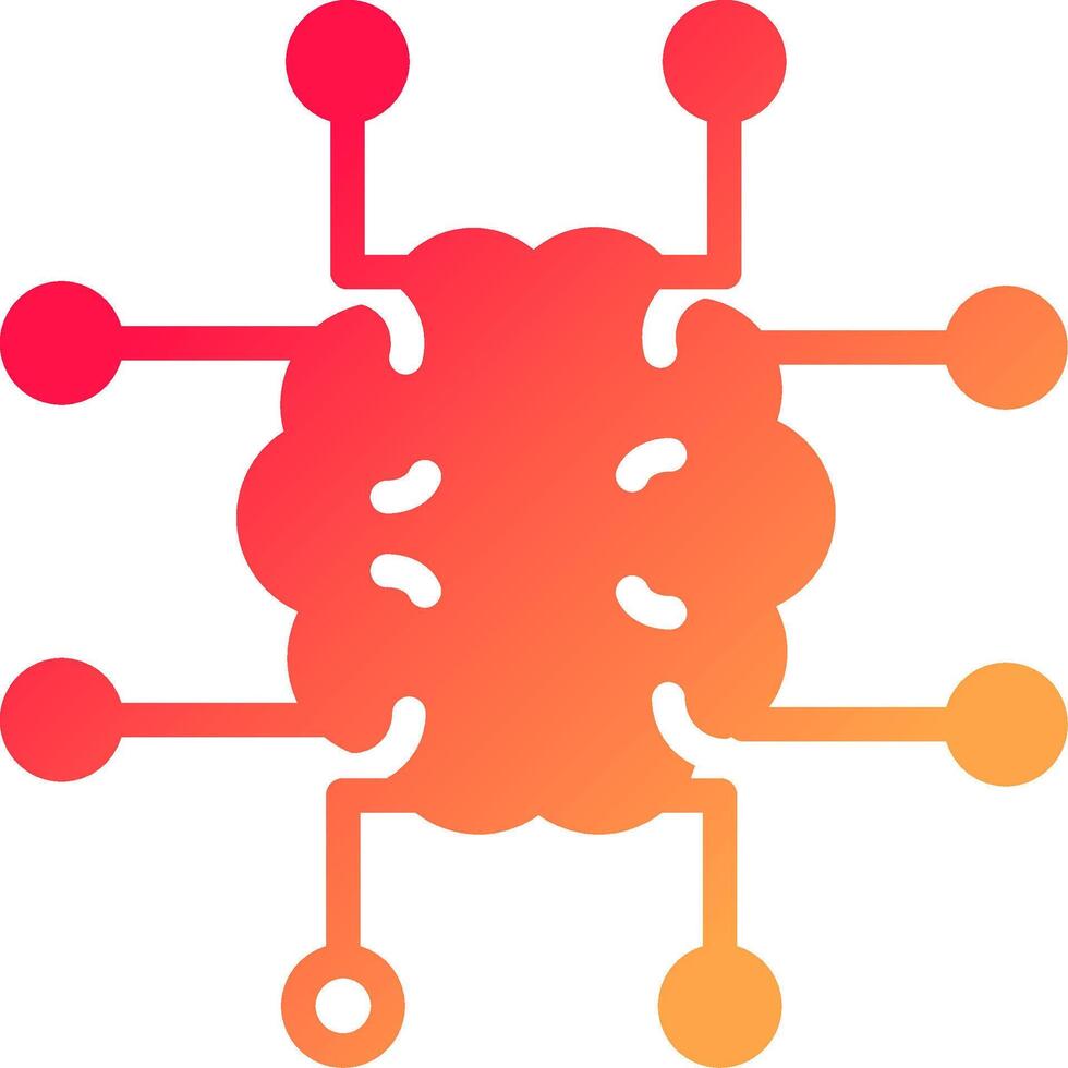 Neuroimaging Creative Icon Design vector