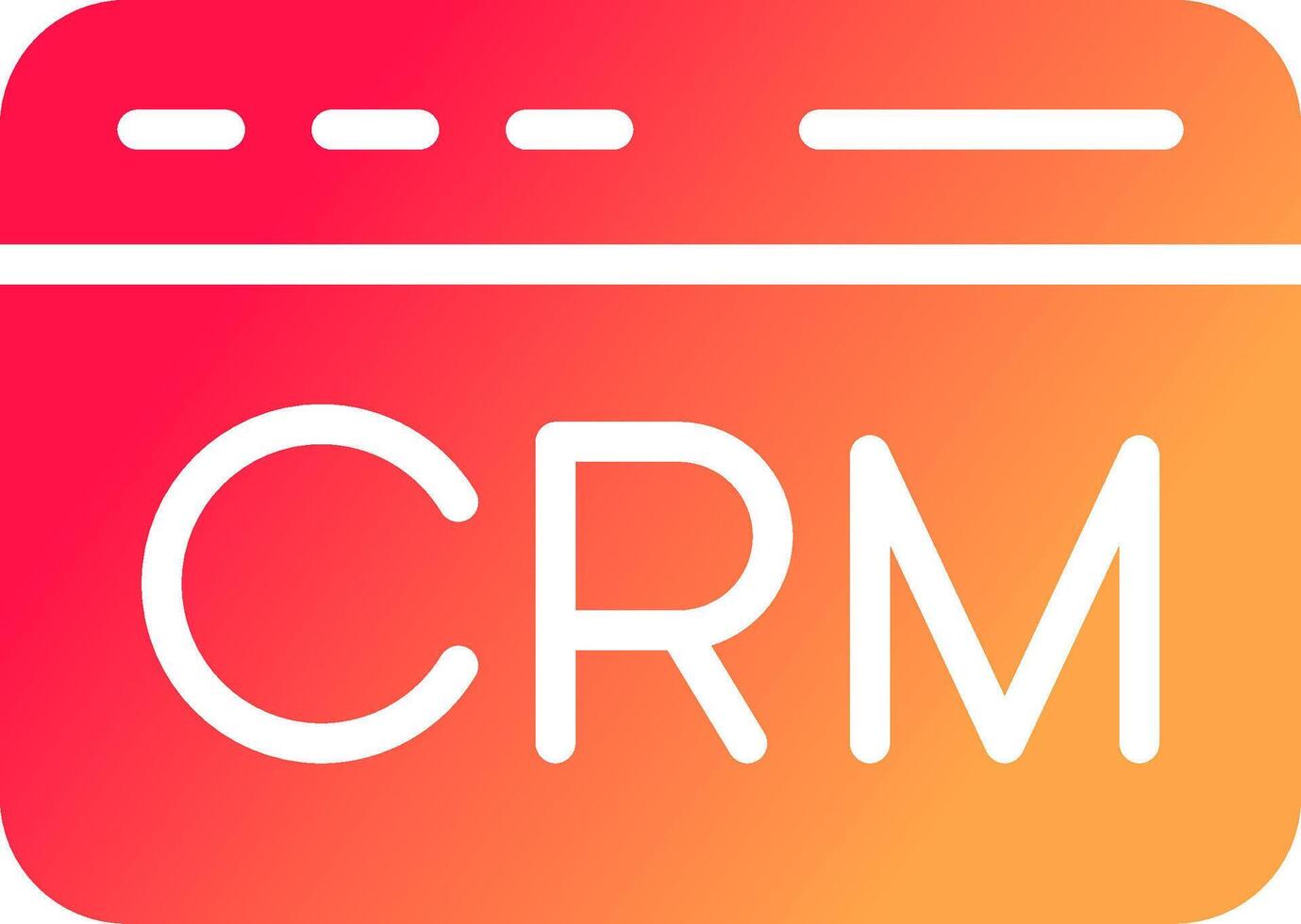 CRM Creative Icon Design vector