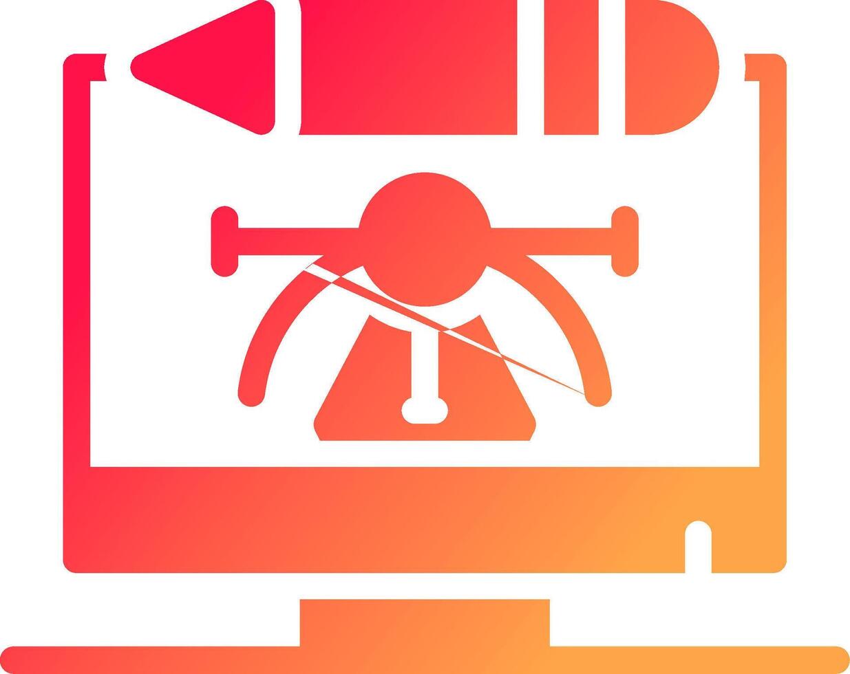 Digital Art Creative Icon Design vector
