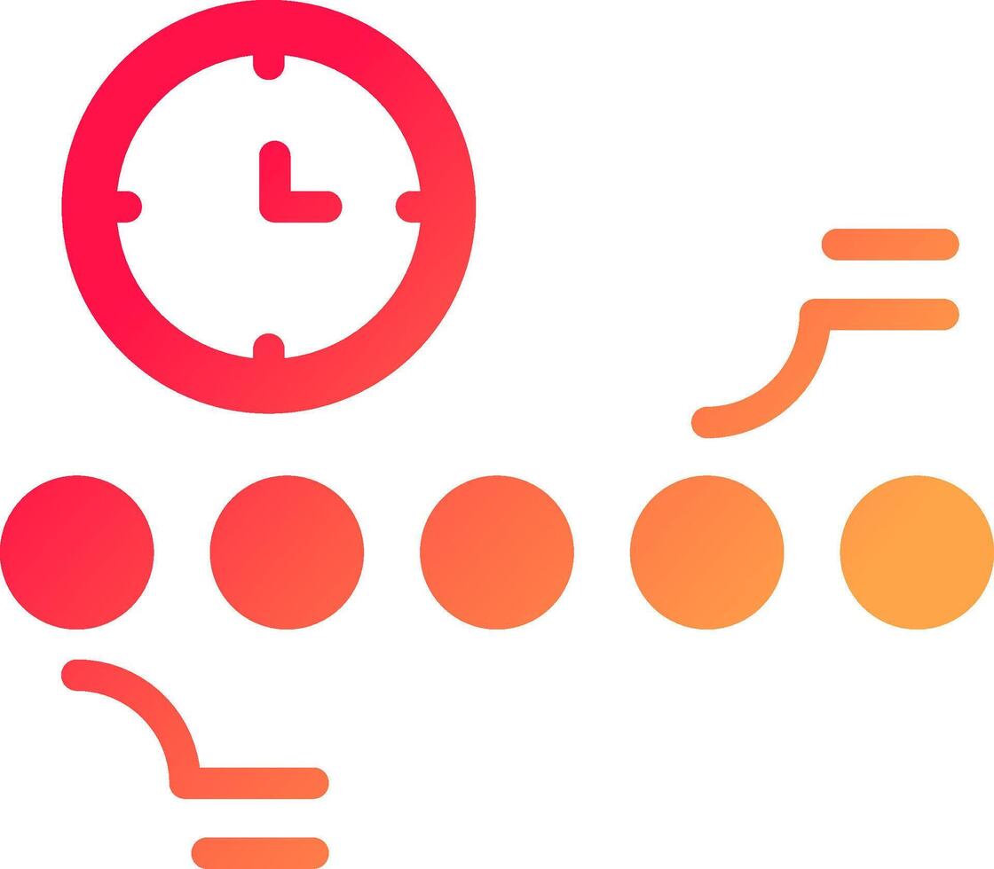 Circle Accent Timeline Creative Icon Design vector