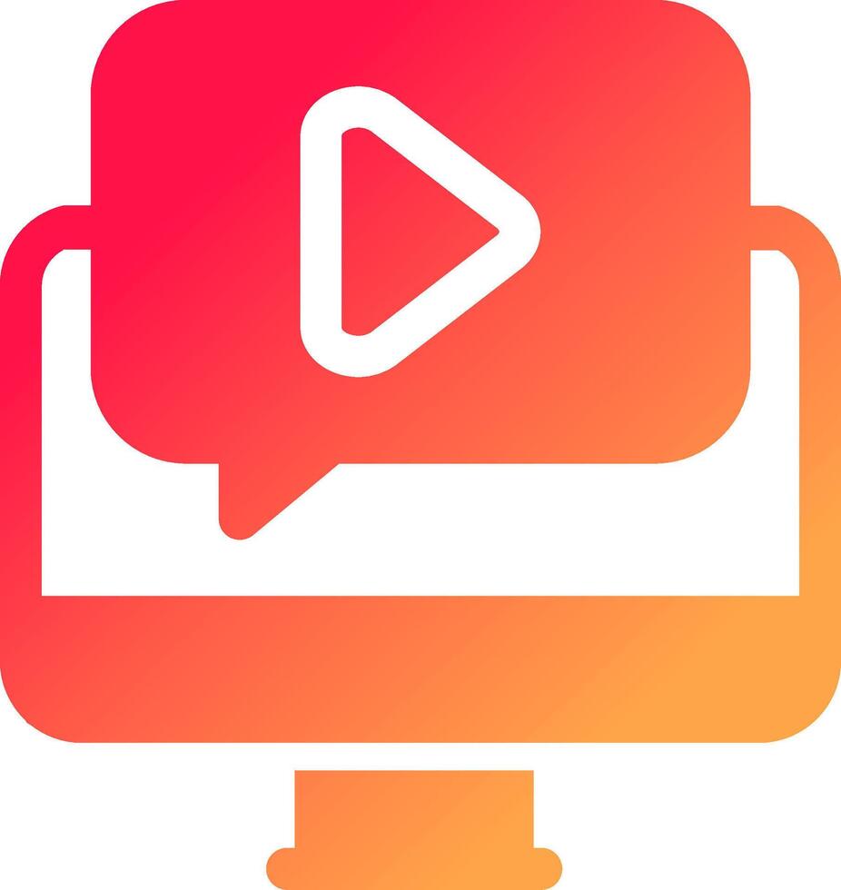 Video Tutorial Creative Icon Design vector