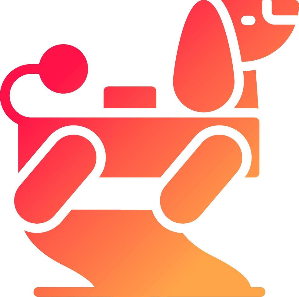 Robot Dog Creative Icon Design vector