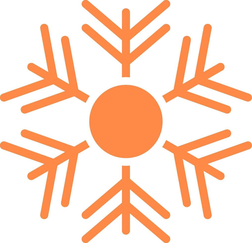 diseño de icono creativo de copo de nieve vector