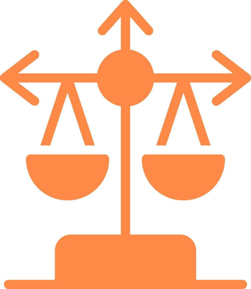 Balance Scale Creative Icon Design vector