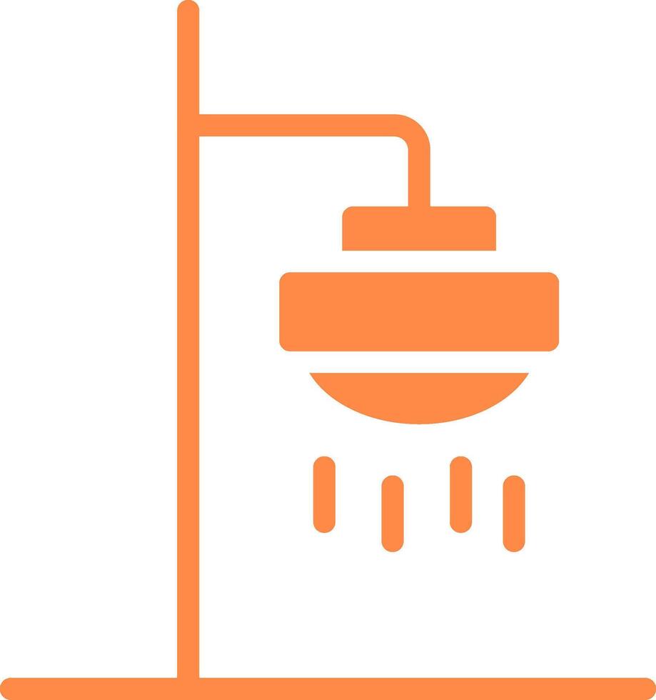 Roof Shower Creative Icon Design vector