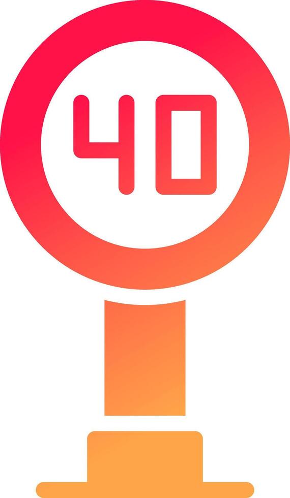 Speed Sign Creative Icon Design vector