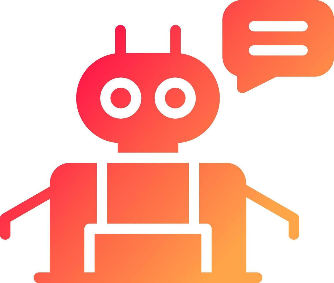 Chatbot Creative Icon Design vector