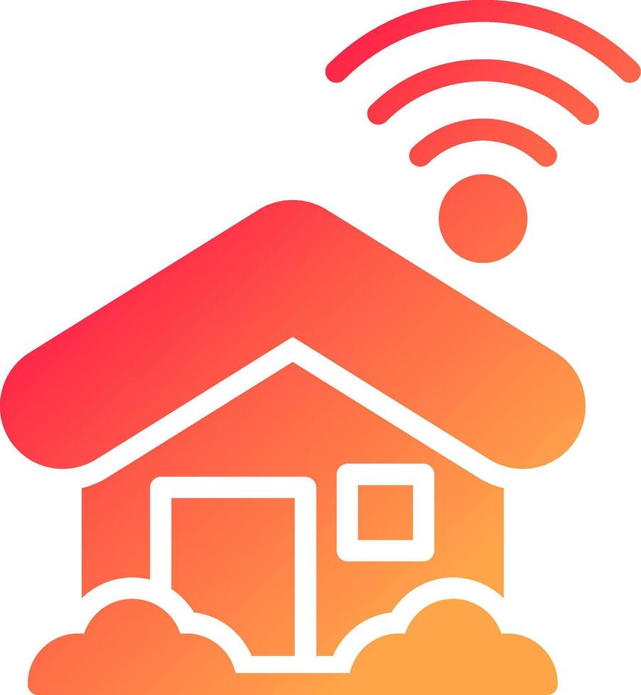 Smart Home Creative Icon Design vector