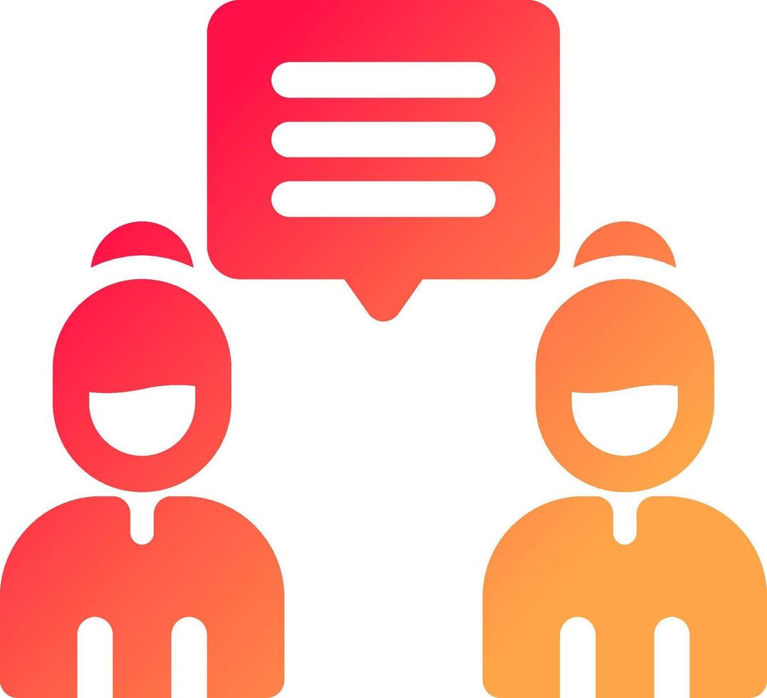 Discuss Creative Icon Design vector