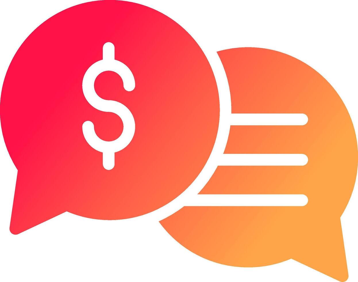 Business Dialog Creative Icon Design vector