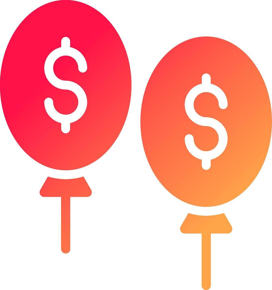 Balloon Payment Creative Icon Design vector