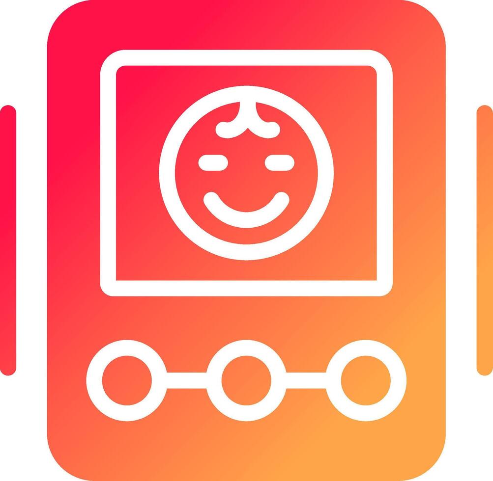 Baby Monitor Creative Icon Design vector