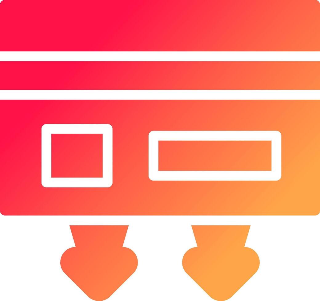 Cash Withdrawal Creative Icon Design vector