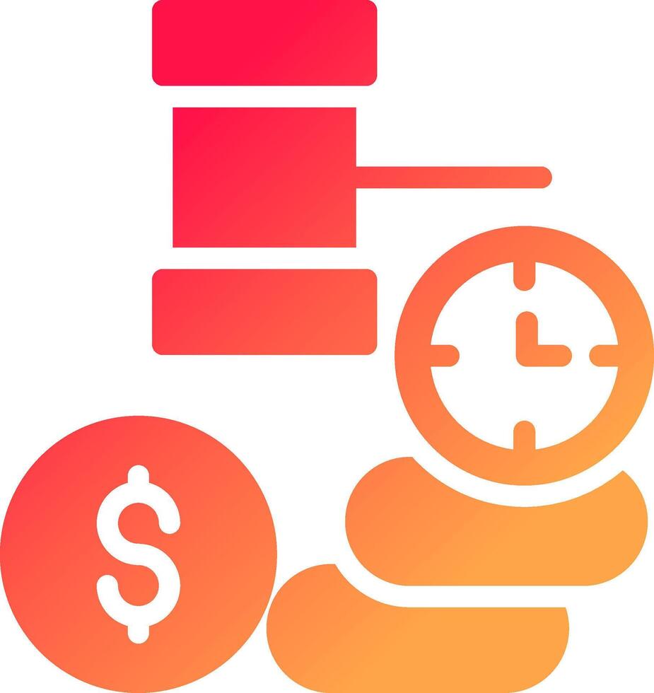 Glyph Gradient Design vector