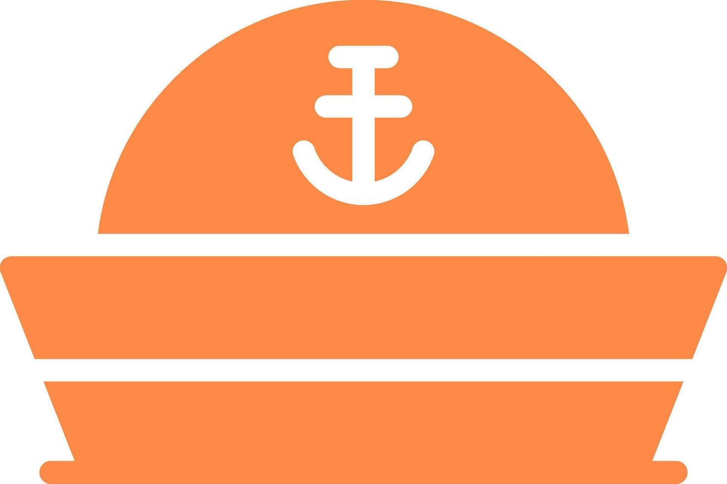diseño de icono creativo de sombrero de marinero vector