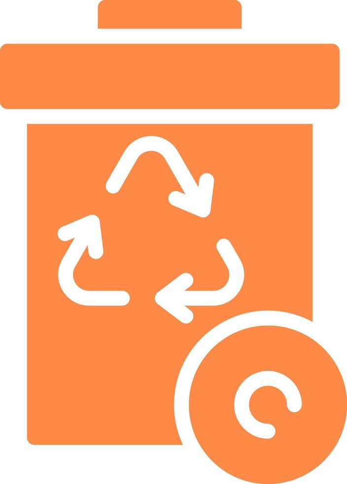 Recycle Bin Creative Icon Design vector