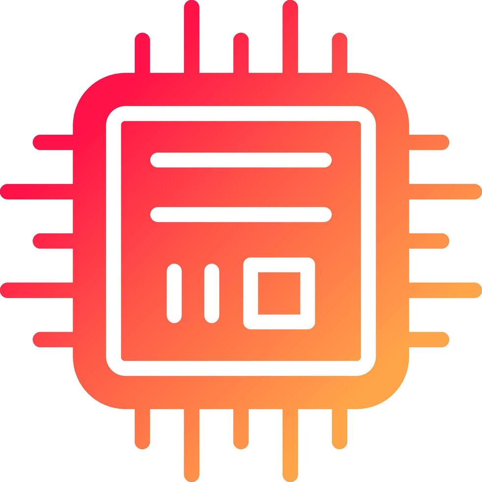 Microchip Creative Icon Design vector