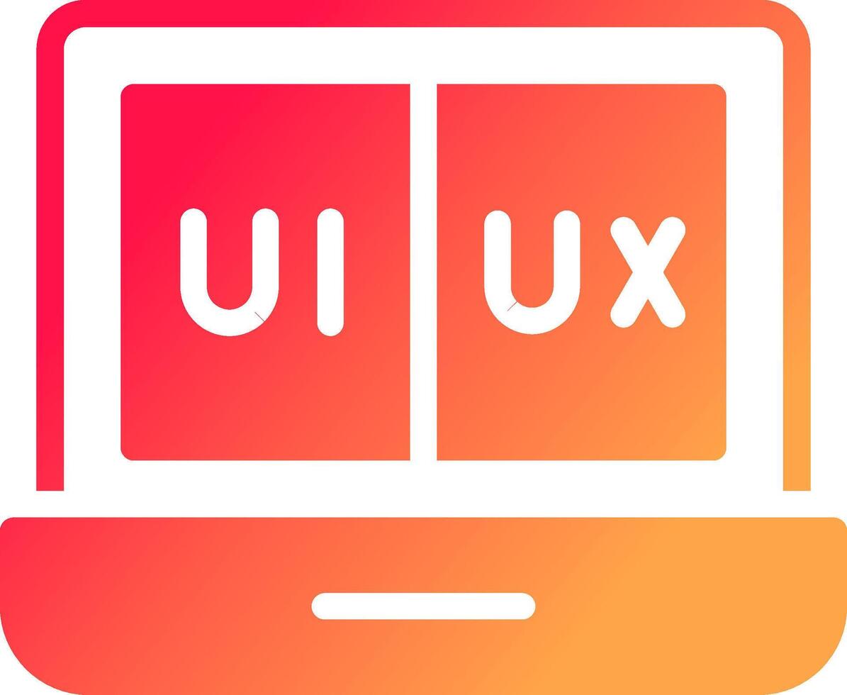 Glyph Gradient Design vector