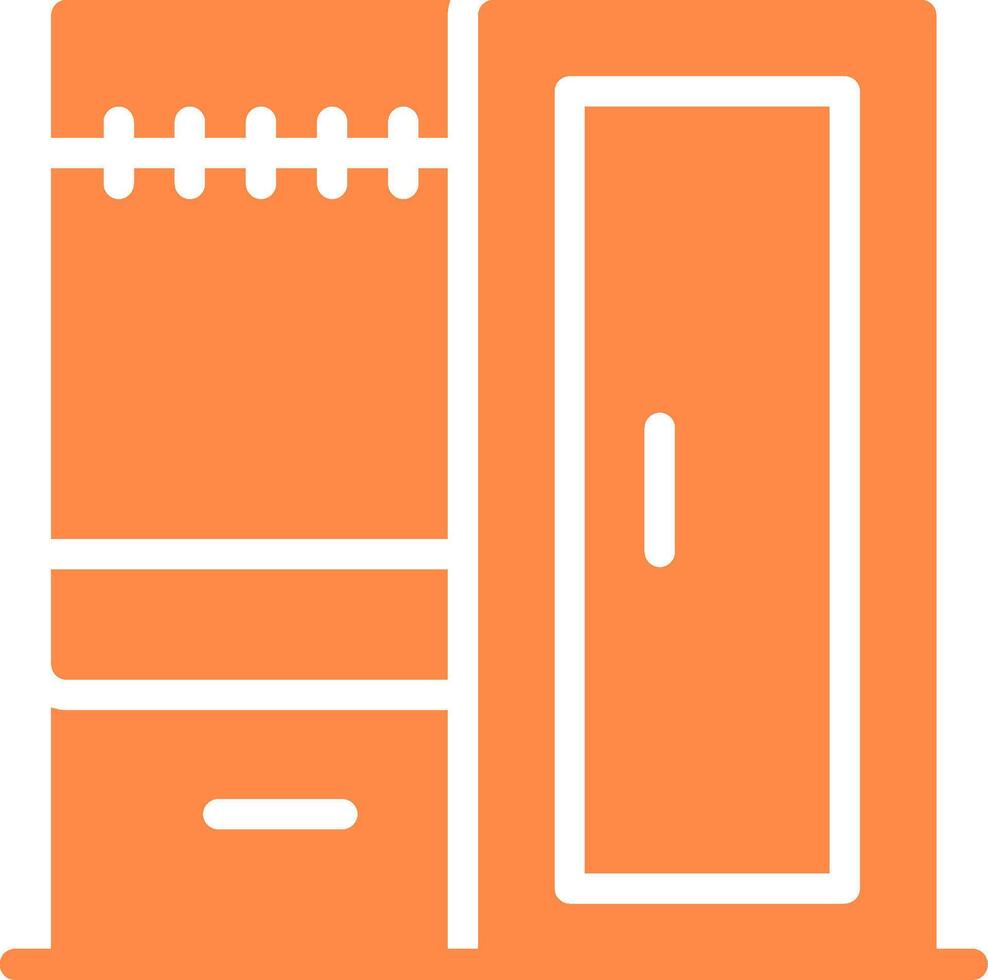 Wardrobe Creative Icon Design vector