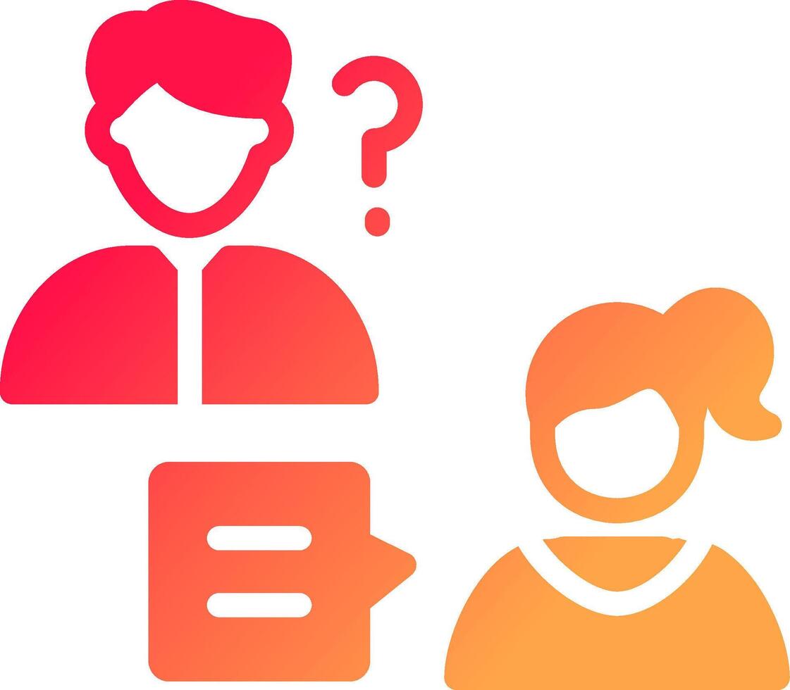 Job Interview Creative Icon Design vector