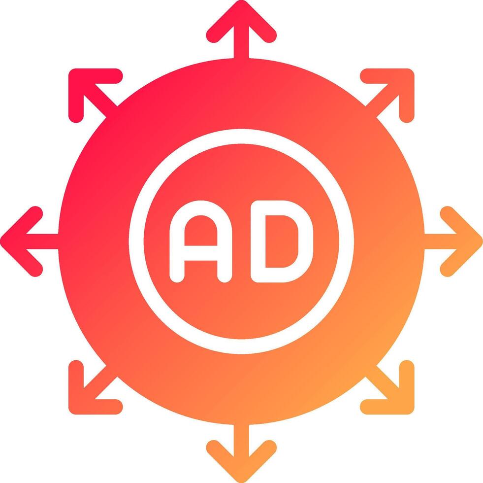 Advertising Submission Creative Icon Design vector