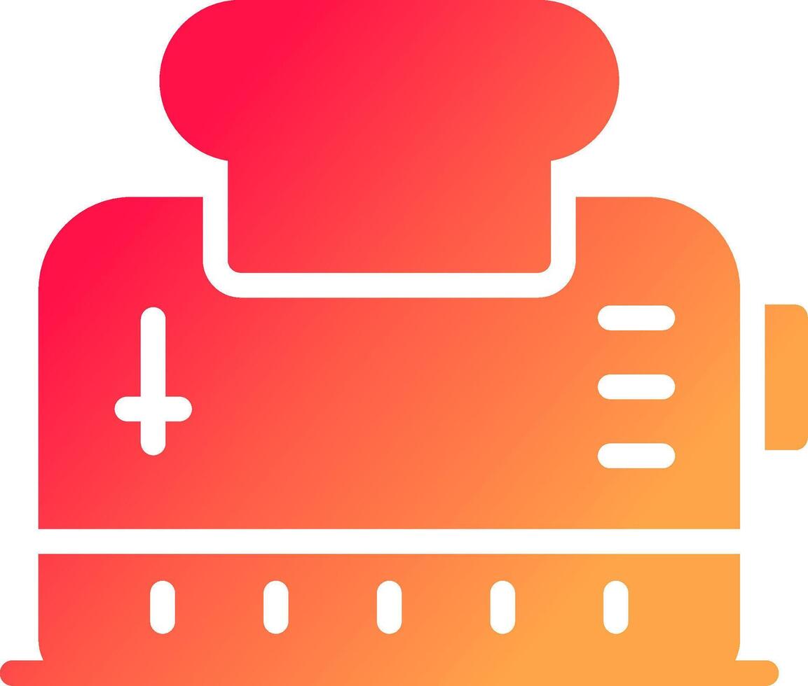 Toaster Creative Icon Design vector