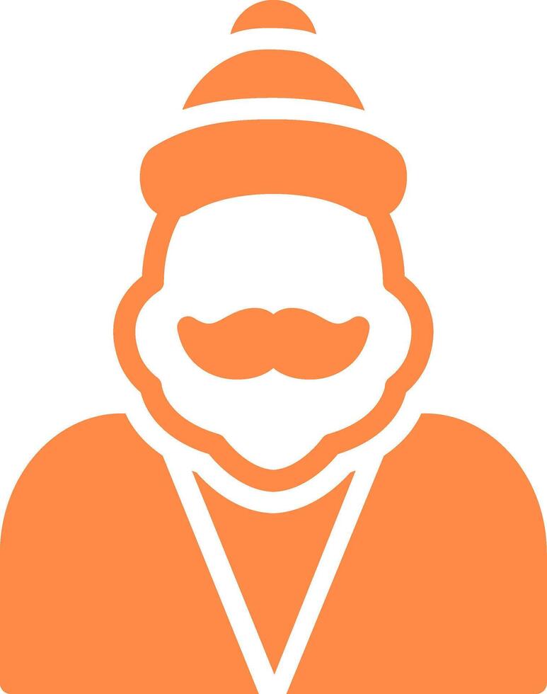 diseño de icono creativo de santa claus vector