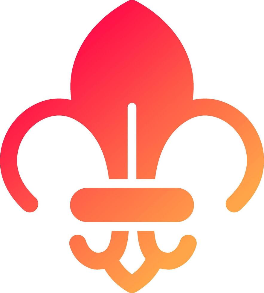 Fleur De Lis Creative Icon Design vector