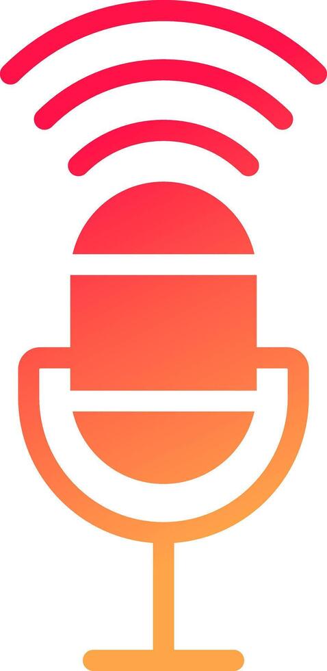Voice Control Creative Icon Design vector