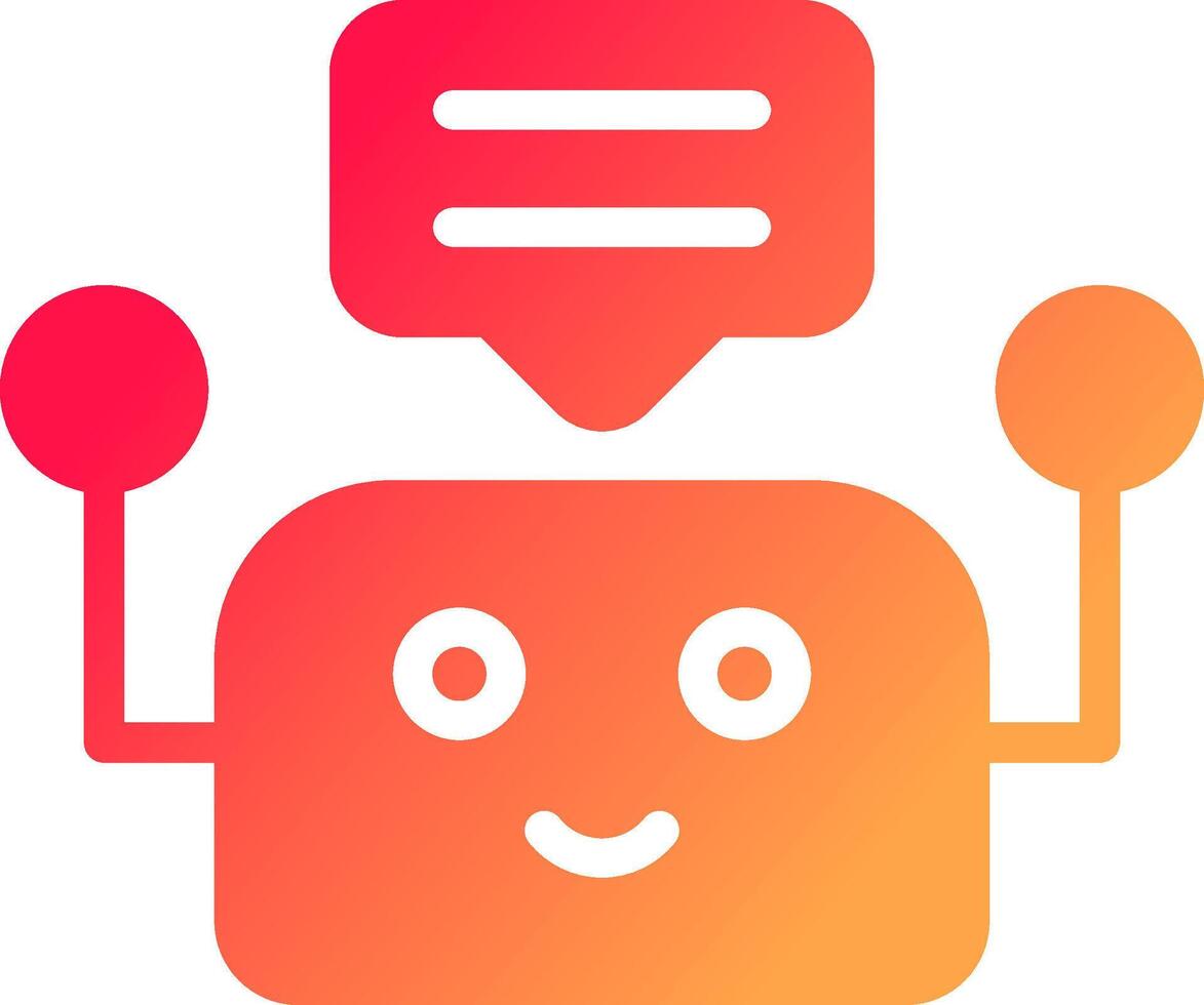 Chatbot Creative Icon Design vector