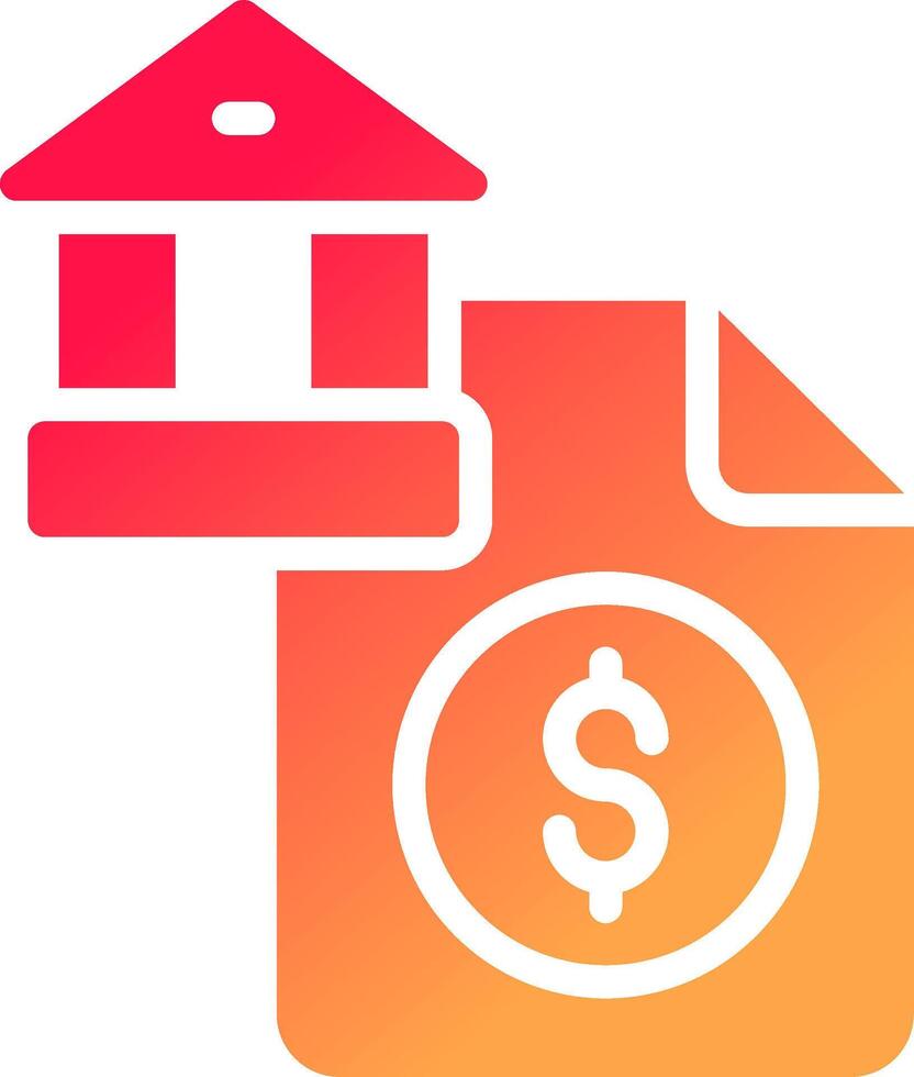 Bank Account Creative Icon Design vector